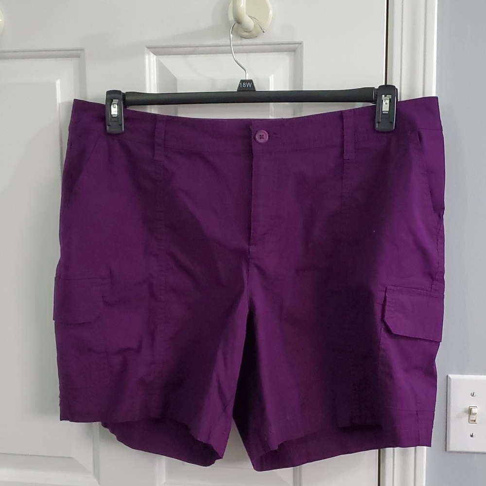 St John's Bay Womens Purple Shorts